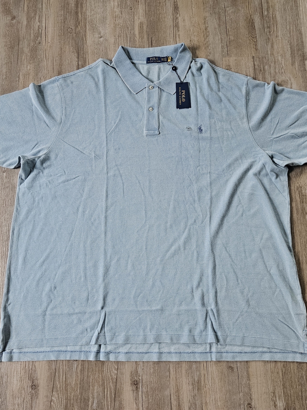 NWT Polo Ralph Lauren Men's Light Blue Golf Polo Shirt 5XB MSRP $110 Performance